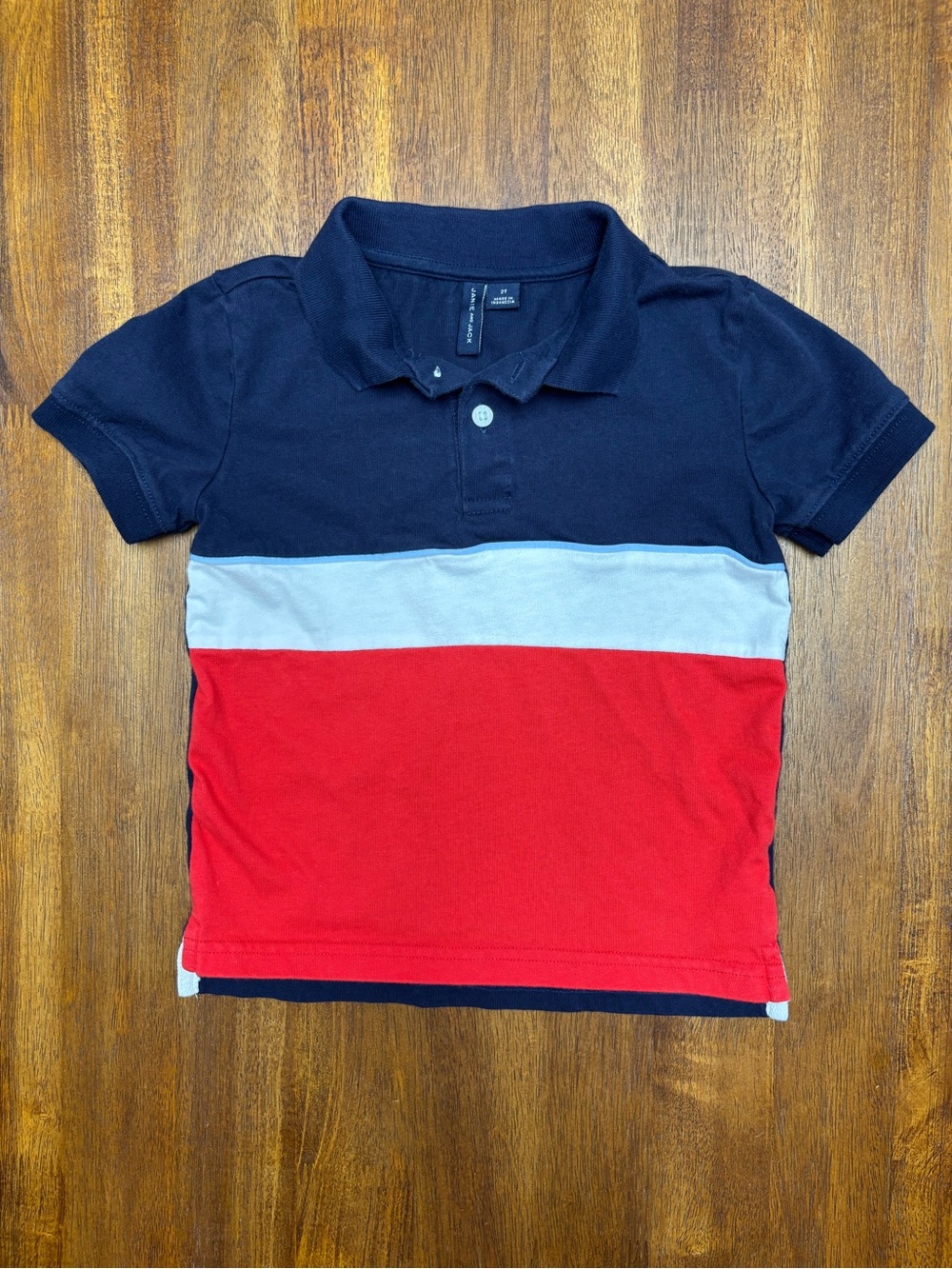 Janie and Jack Colorblock Polo Shirt